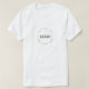 Camiseta Simples minimalista de logotipo comercial em círcu (Frente do Design)