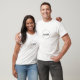 Camiseta Simples minimalista de logotipo comercial em círcu (Unisex)