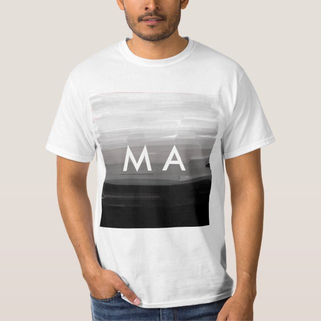 Camiseta Simples monograma adicione seu nome com letra míni (Frente)