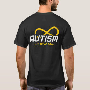 Camiseta Simples Nó de Infinito Dourado do Autismo para Cor