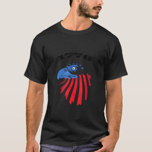 Camiseta Simples para o Dia Independente e o Falcão America