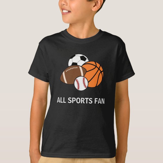 Camiseta Simples personalização de todos os fãs desportivos (Frente)