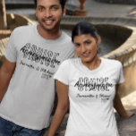 Camiseta Simples personalização do Cruise Honeymoon<br><div class="desc">Este design pode ser personalizado na área fornecida pela alteração da foto e/ou do texto. Ou pode ser personalizado clicando em Personalizar este Modelo e, em seguida, escolhendo o clique para personalizar mais a opção e excluir ou alterar a cor do plano de fundo, adicionar texto, alterar a cor ou...</div>