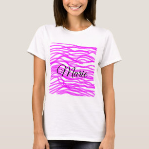 Camiseta simples textura de aquarela rosa adicionar texto d
