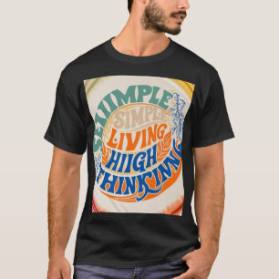 Camiseta Simples Vivendo Alto Pensamento