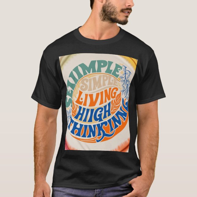 Camiseta Simples Vivendo Alto Pensamento (Frente)