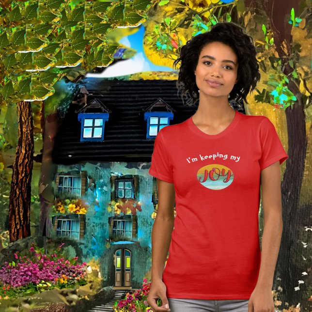 Camiseta Simplesmente Alegria. Escolher alegria (Criador carregado)