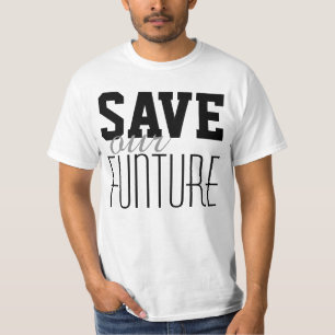 Camiseta Simplesmente design de texto "SALVE nossa FUNÇÃO"