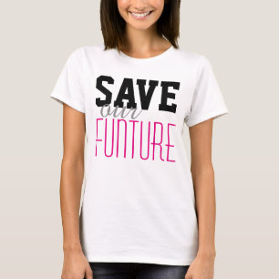 Camiseta Simplesmente design de texto "SALVE nossa FUNÇÃO"