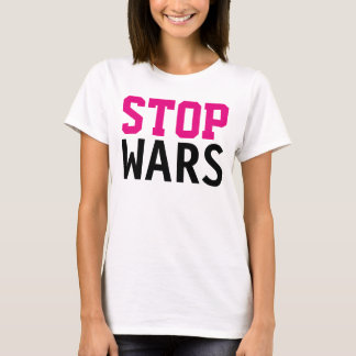 Camiseta Simplesmente design de texto "STOP WARS"