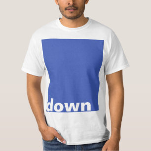 Camiseta Simplesmente design "retângulo azul para baixo" + 