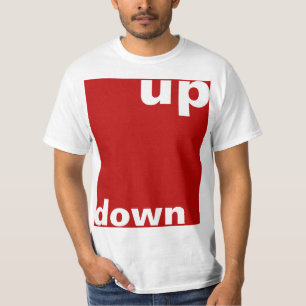Camiseta Simplesmente design "retângulo vermelho para baixo