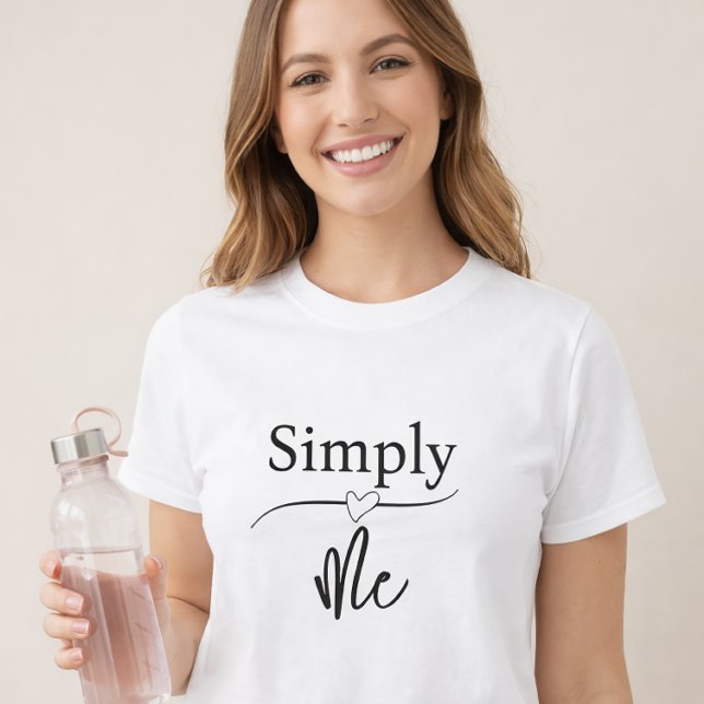 Camiseta Simplesmente Eu Minimalista (Criador carregado)