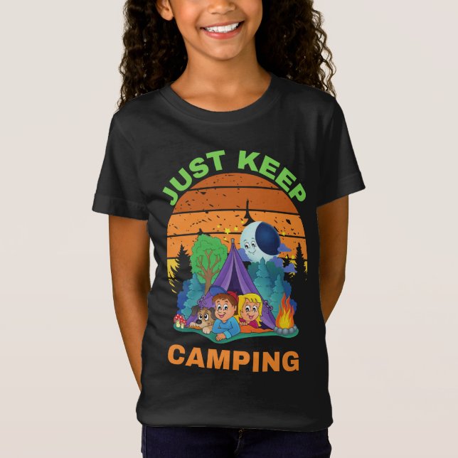 CAMISETA SIMPLESMENTE MANTENHA O CAMPING (Frente)