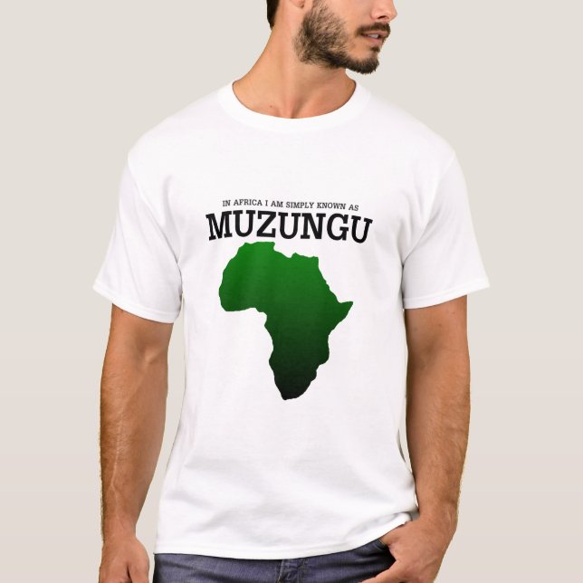 Camiseta simplesmente muzungu (Frente)