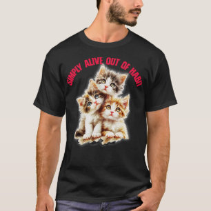 Camiseta Simplesmente Vivo Do Hábito, Design De Niilismo Fo