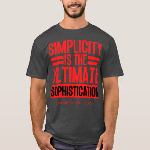 Camiseta Simplicidade é o último sofisticado Leonardo