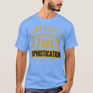 Camiseta Simplicidade é o último sofisticado Leonardo