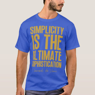 Camiseta Simplicidade é o último sofisticado Leonardo