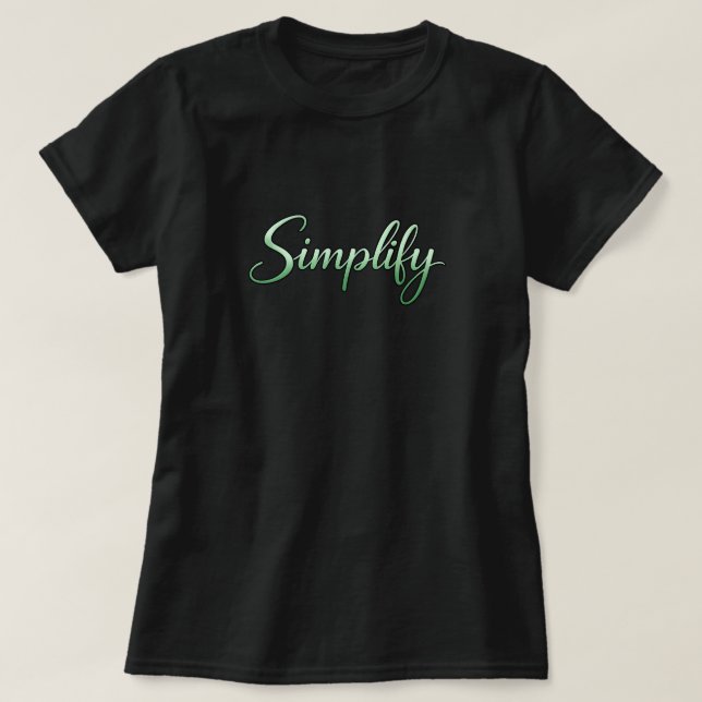 Camiseta Simplify (Frente do Design)