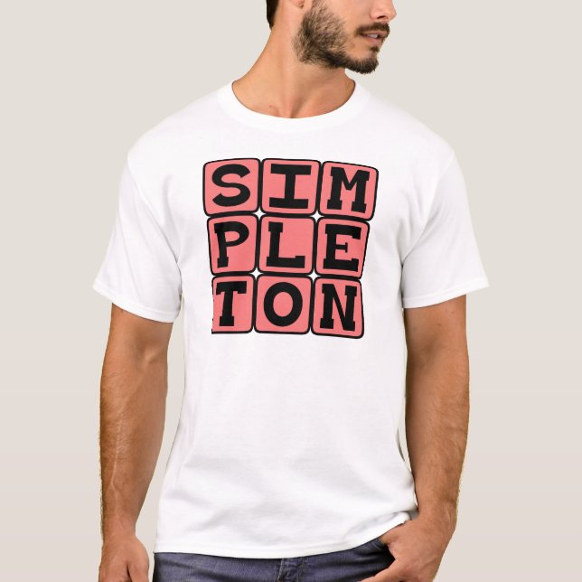 Camiseta Simplório, Pessoa Simples (Frente)