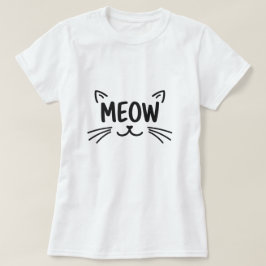 Camiseta Simply Meow Cute Cat Face for Feline