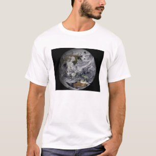 Camiseta Simulação da nuvem da terra completa