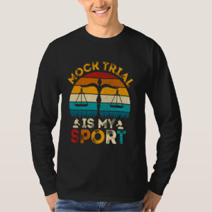 Camiseta Simulação de Julgamento é Meu Esporte - Estilo Ret