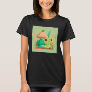 Camiseta Simulação de Sapo Bonito Ilustração de Shell Amigo