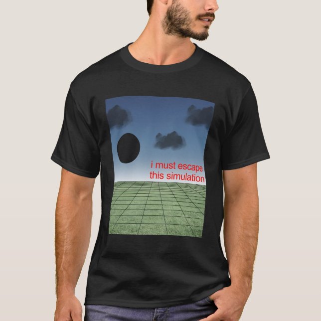 Camiseta Simulação estética Weirdcore - Jogador Nostalgiaco (Frente)