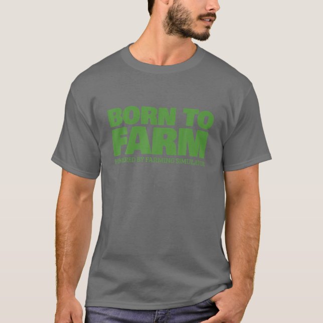 Camiseta Simulador Agrícola - Nascer-Fazenda (Verde) (Frente)