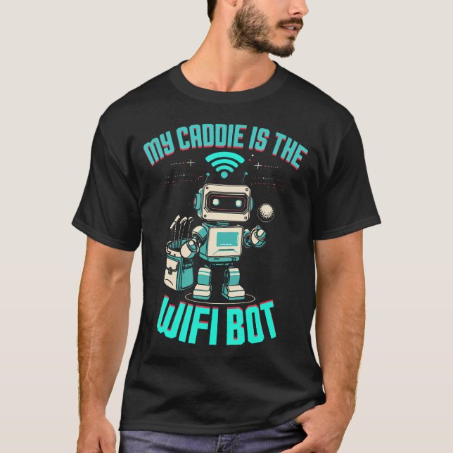 Camiseta Simulador de Golfe Meu Caddie É o Wifi (Frente)