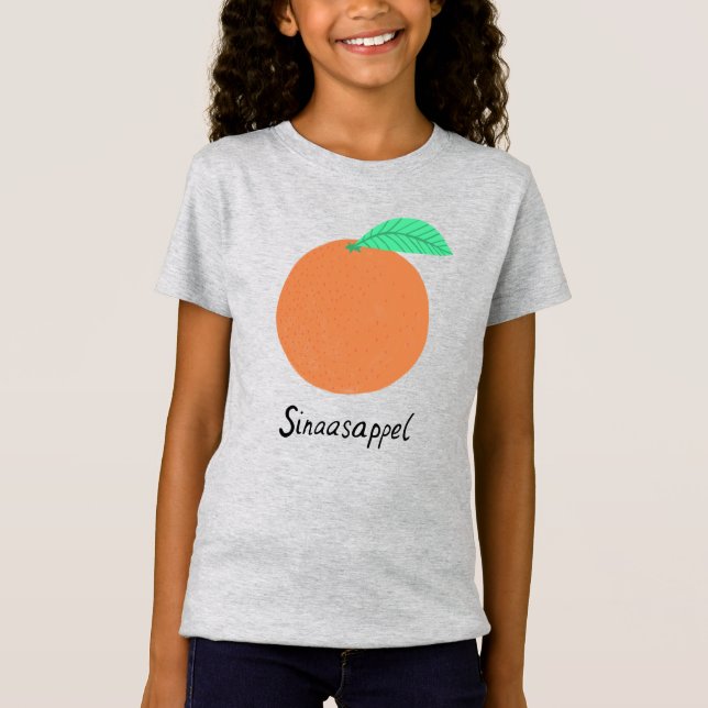 Camiseta Sinaasappel Laranja Laranja Fruta Neerlandesa Arte (Frente)