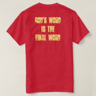 Camiseta Sinais bíblicos Tee - A palavra de Deus é a pala