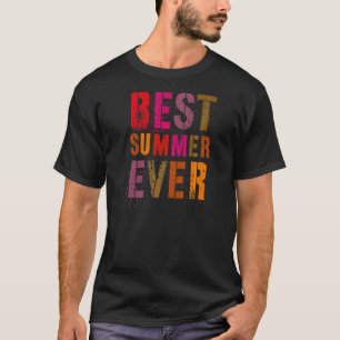 Camiseta Sinais De Melhor Verão De Todos Os Dias De Férias