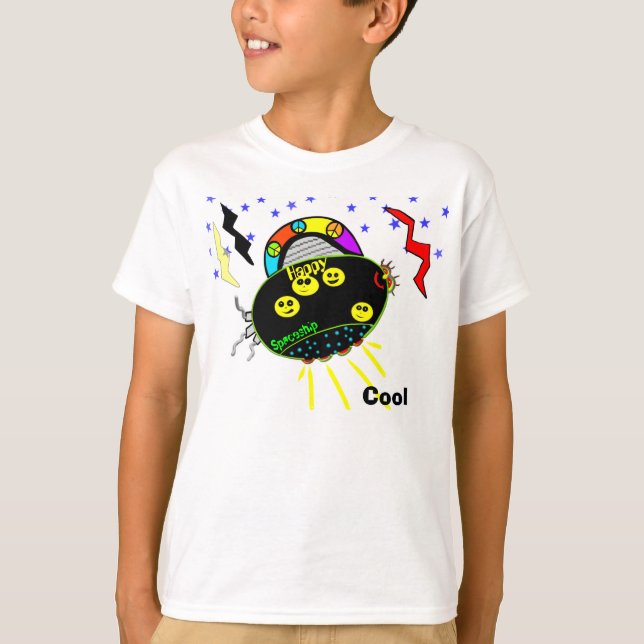 Camiseta Sinais de Paz Enfrentam T-Shirt Espacial (Frente)