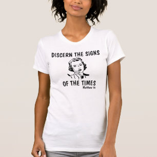 Camiseta Sinais discretos dos tempos, Matthew 16 T-shirts