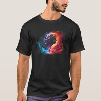 Camiseta Sinais do zodíaco constelação céu noturno