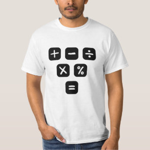 Camiseta Sinais matemáticos dos símbolos matemáticos