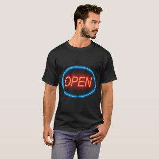 Camiseta Sinal aberto do néon