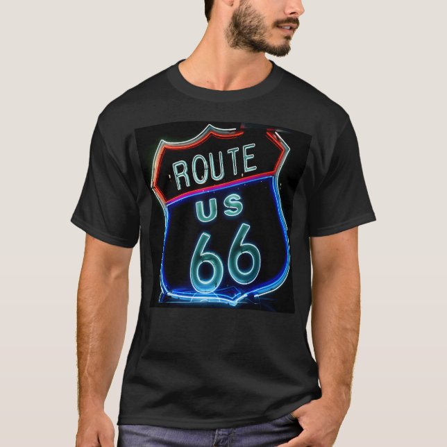 Camiseta Sinal Clássico da Rota 66 (Frente)