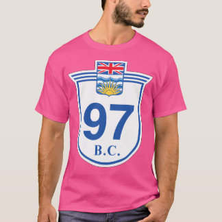 Camiseta Sinal da Estrada 97 da Colúmbia Britânica