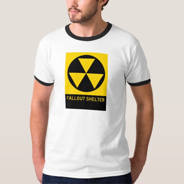 Camiseta Sinal da estrada do abrigo de precipitação (Frente)