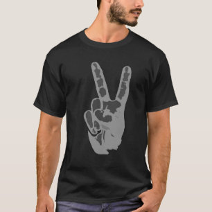 Camiseta sinal da mão da paz