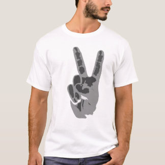 Camiseta sinal da mão da paz