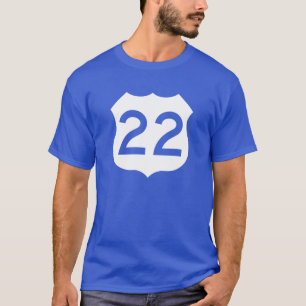 Camiseta Sinal da rota 22 dos E.U.