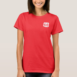 Camiseta Sinal da rota 66 - estilo novo