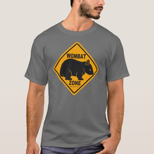Camiseta Sinal da zona de Wombat (Frente)