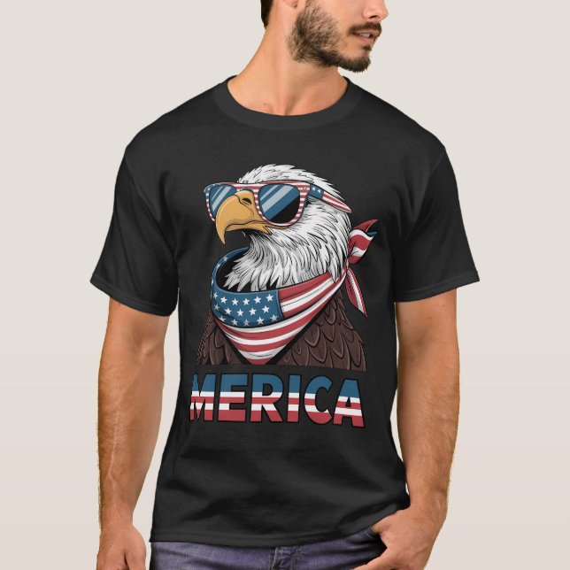 Camiseta Sinal de águia americana (Frente)