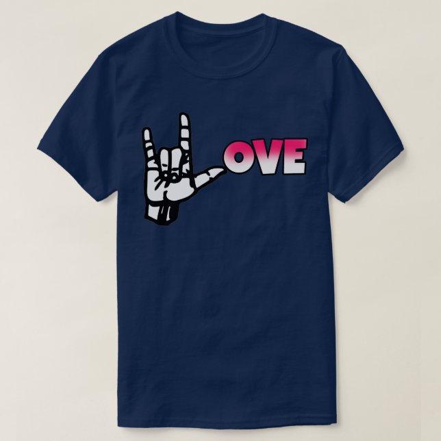 CAMISETA SINAL DE AMOR (Frente do Design)